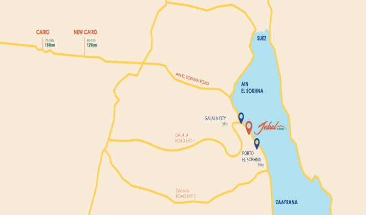 Location of Jebal El Sokhna