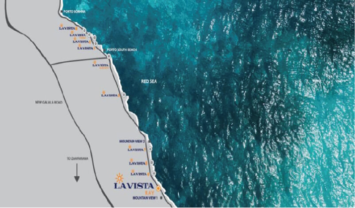 Location of La Vista Ray ain Sokhna