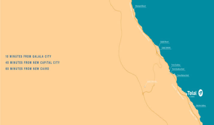 Location of Telal El Sokhna